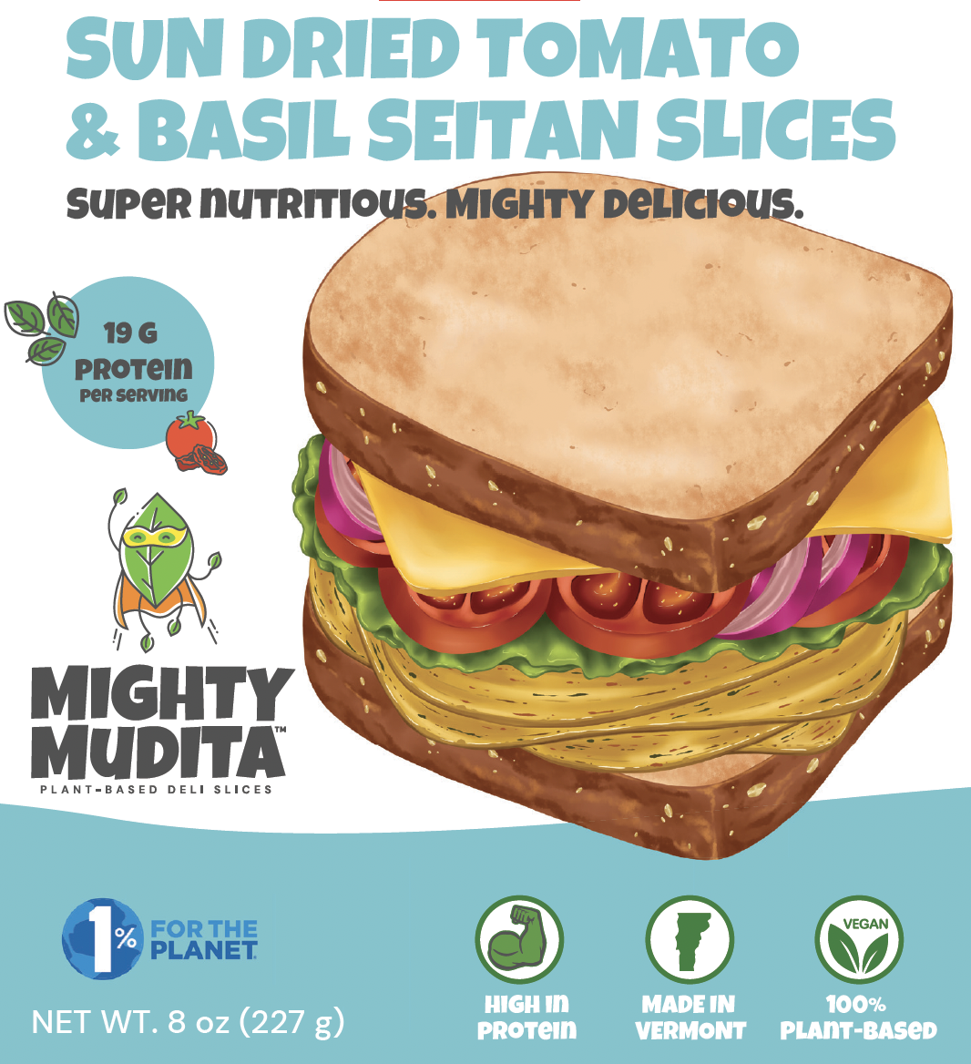 Mighty Mudita Sun-Dried Tomato & Basil — Mighty Deli Slices Vegan